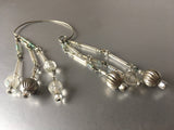 Translucent Crystals Chandelier Single Earrings Vintage Jewelry