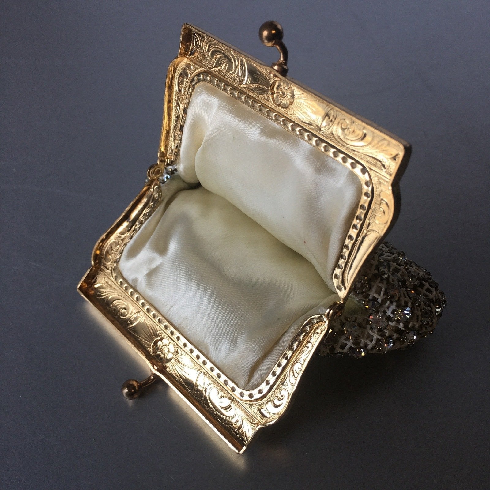 Diamond Rhinestones Coin Purse Little Bag Vintage Accessories