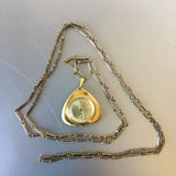 Lucerno Swiss Watch Pendant Necklace Vintage Jewelry