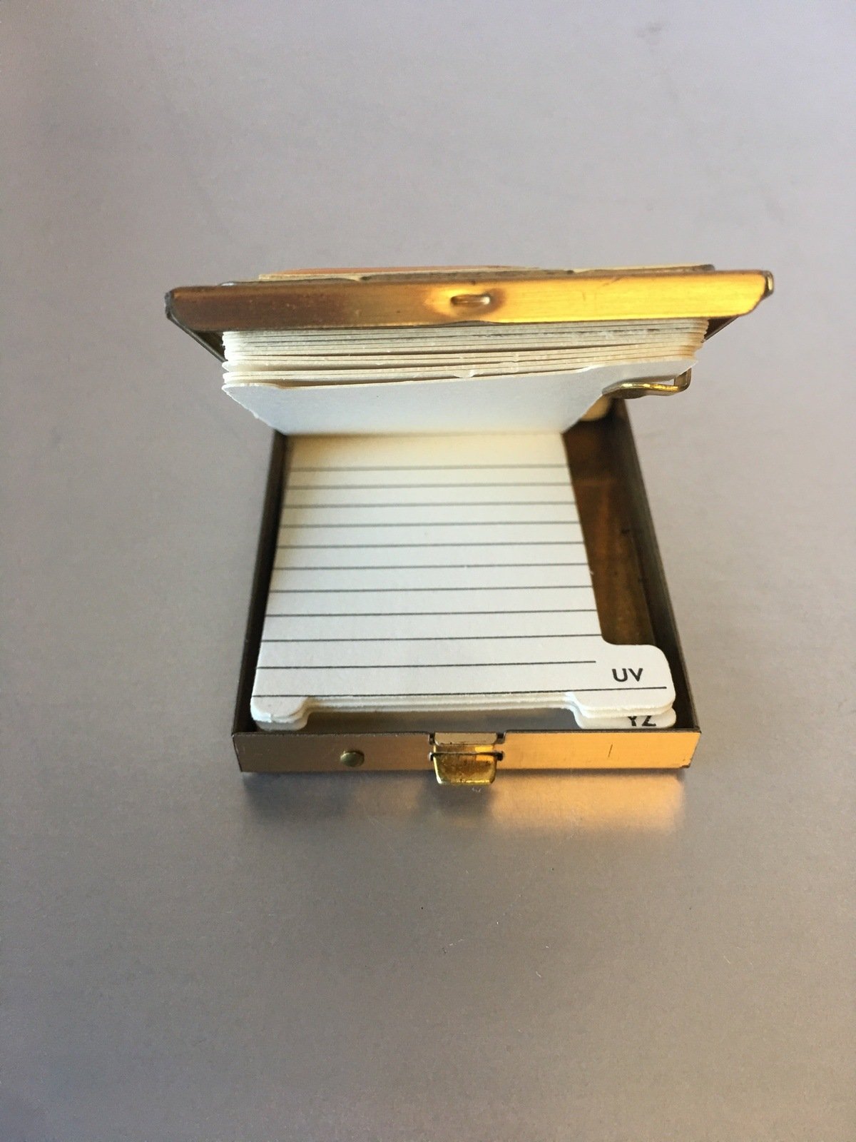 Novelty Phone Contact NoteBook Metal Flip File Vintage Accessories