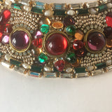 M & J Hansen Design 1990 Handmade Bejeweled Necklace Vintage Jewelry