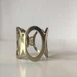 Modernist Cuff Golden Vintage Costume Jewelry