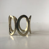 Modernist Cuff Golden Vintage Costume Jewelry