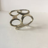 Modernist Cuff Golden Vintage Costume Jewelry