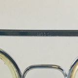 Retro Chic: Authentic Vintage Eyewear with Silver Metal Frame