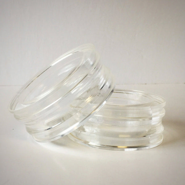 Clear Plastic Bangle Bracelet Contemporary Costume Jewelry