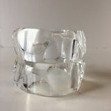 Clear Plastic Bangle Bracelet Contemporary Costume Jewelry