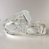 Clear Plastic Bangle Bracelet Contemporary Costume Jewelry