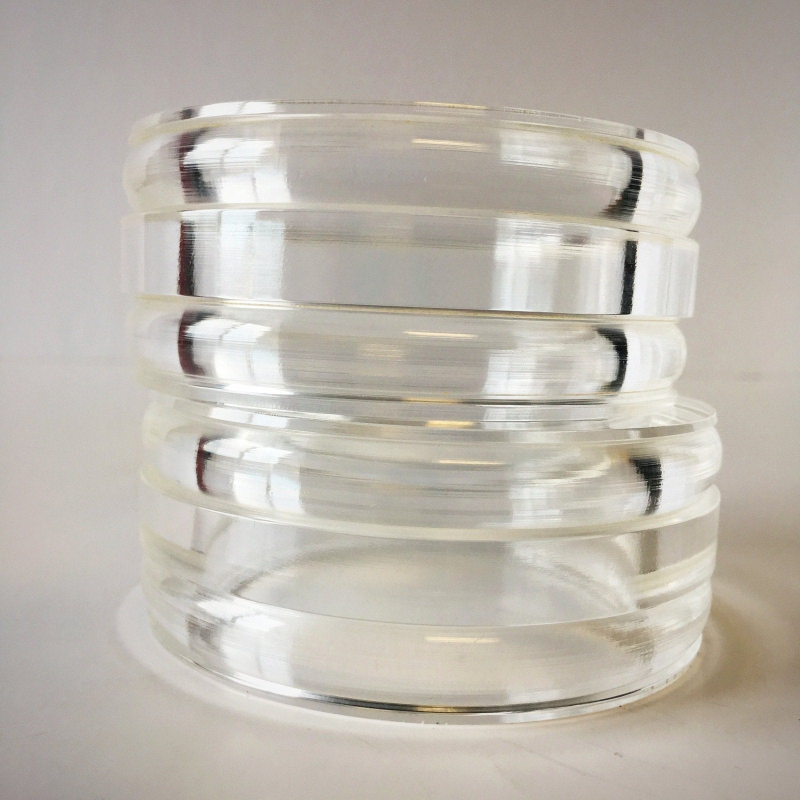 Clear Plastic Bangle Bracelet Contemporary Costume Jewelry