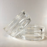 Clear Plastic Bangle Bracelet Contemporary Costume Jewelry