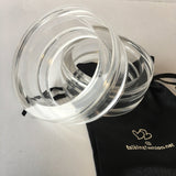 Clear Plastic Bangle Bracelet Contemporary Costume Jewelry