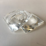 Clear Plastic Bangle Bracelet Contemporary Costume Jewelry TEST