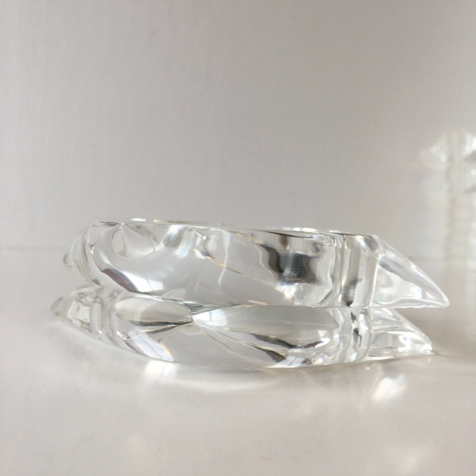 Clear Plastic Bangle Bracelet Contemporary Costume Jewelry TEST