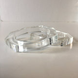 Clear Plastic Bangle Bracelet Contemporary Costume Jewelry