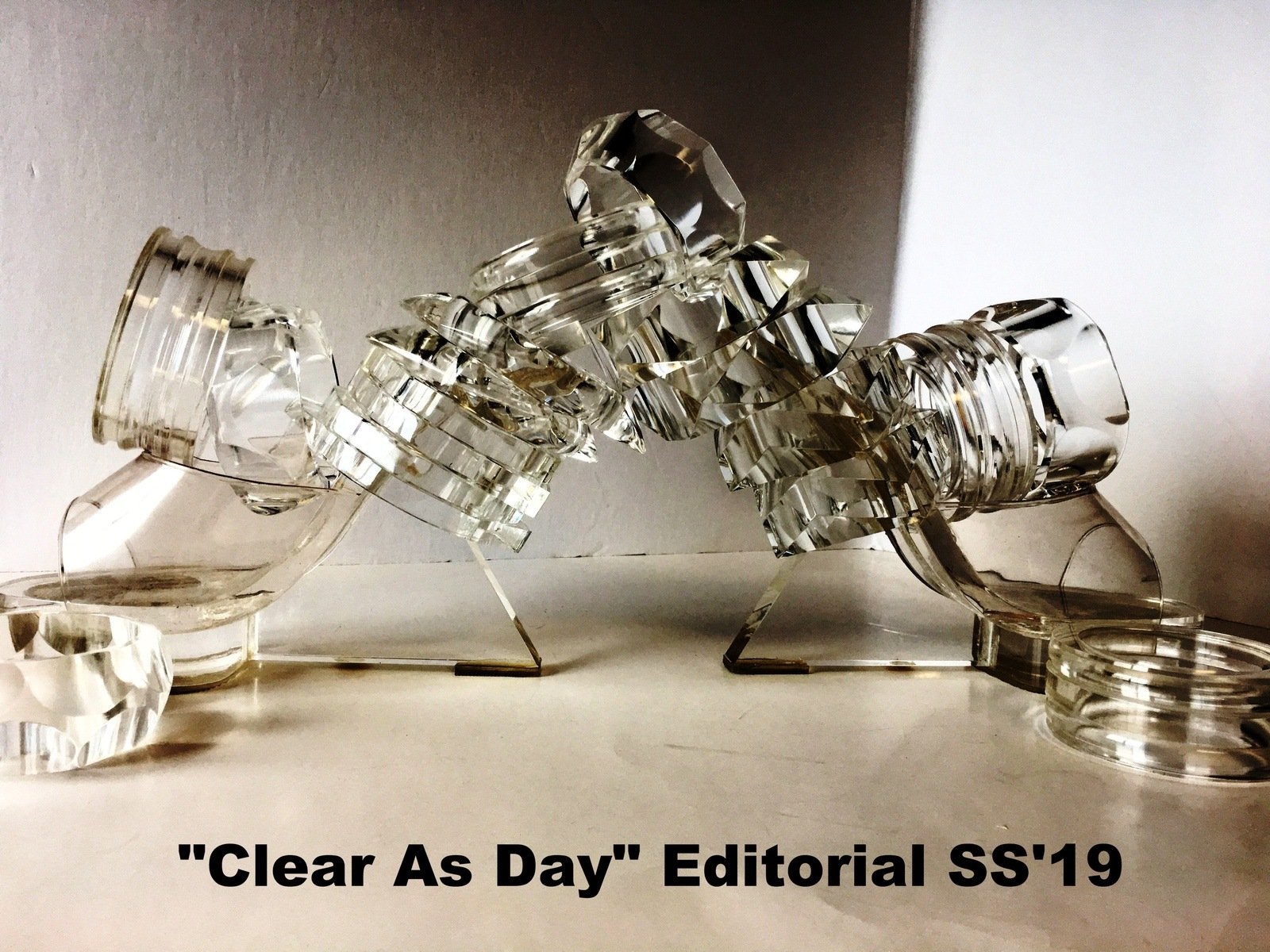 Clear Plastic Bangle Bracelet Contemporary Costume Jewelry