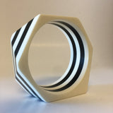 Striped Bangle Bracelet Contemporary Jewelry