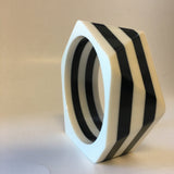 Striped Bangle Bracelet Contemporary Jewelry