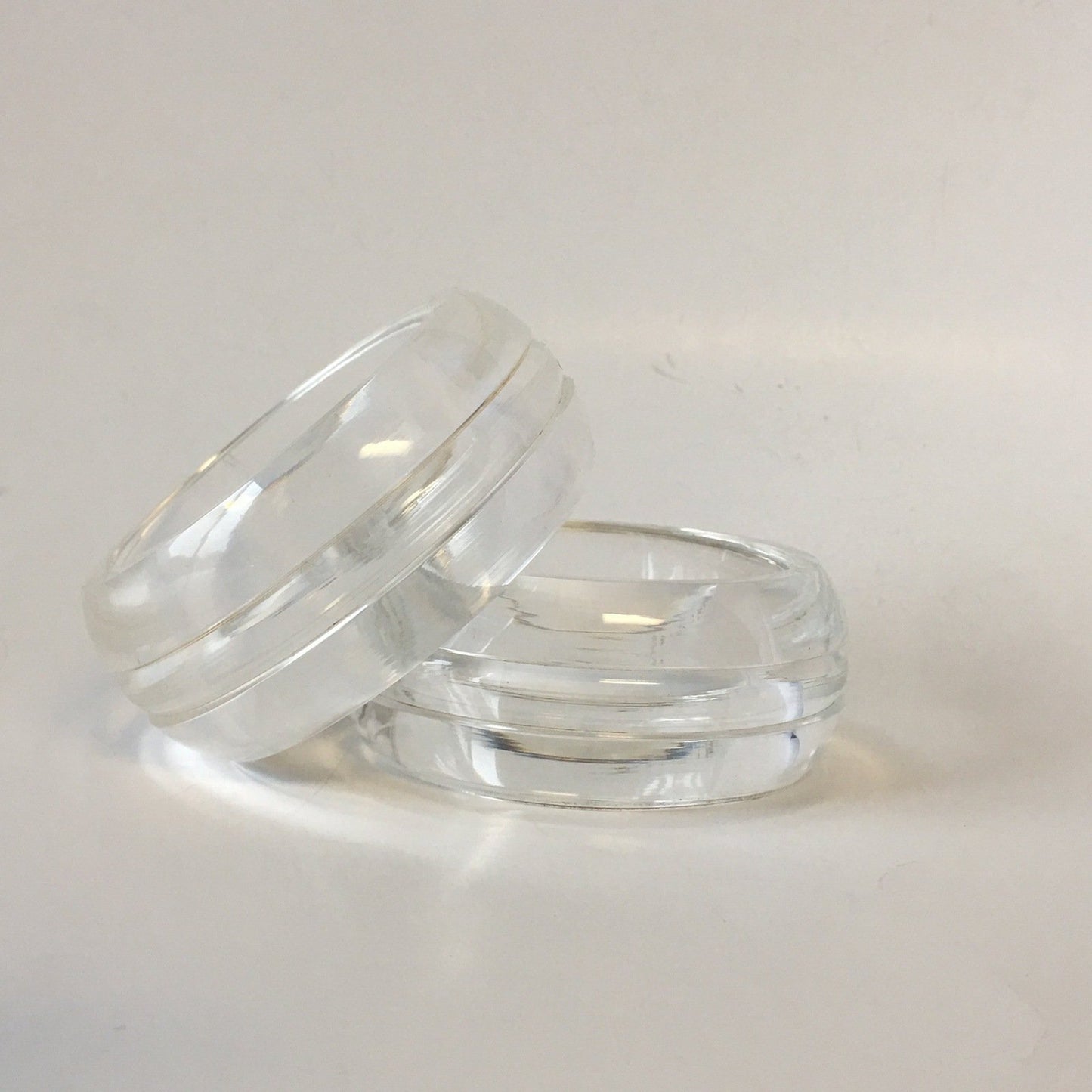 Clear Plastic Bangle Bracelet Contemporary Costume Jewelry