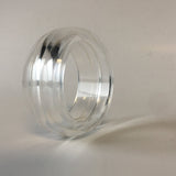 Clear Plastic Bangle Bracelet Contemporary Costume Jewelry