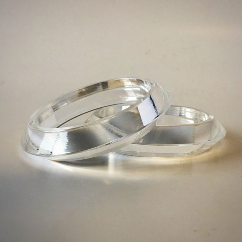 Clear Plastic Bangle Bracelet Contemporary Costume Jewelry