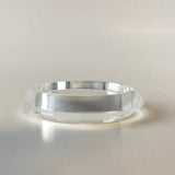 Clear Plastic Bangle Bracelet Contemporary Costume Jewelry