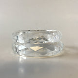 Clear Plastic Bangle Bracelet Contemporary Costume Jewelry