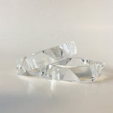 Clear Plastic Bangle Bracelet Contemporary Costume Jewelry