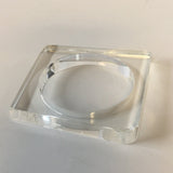 Clear Plastic Bangle Bracelet Contemporary Costume Jewelry