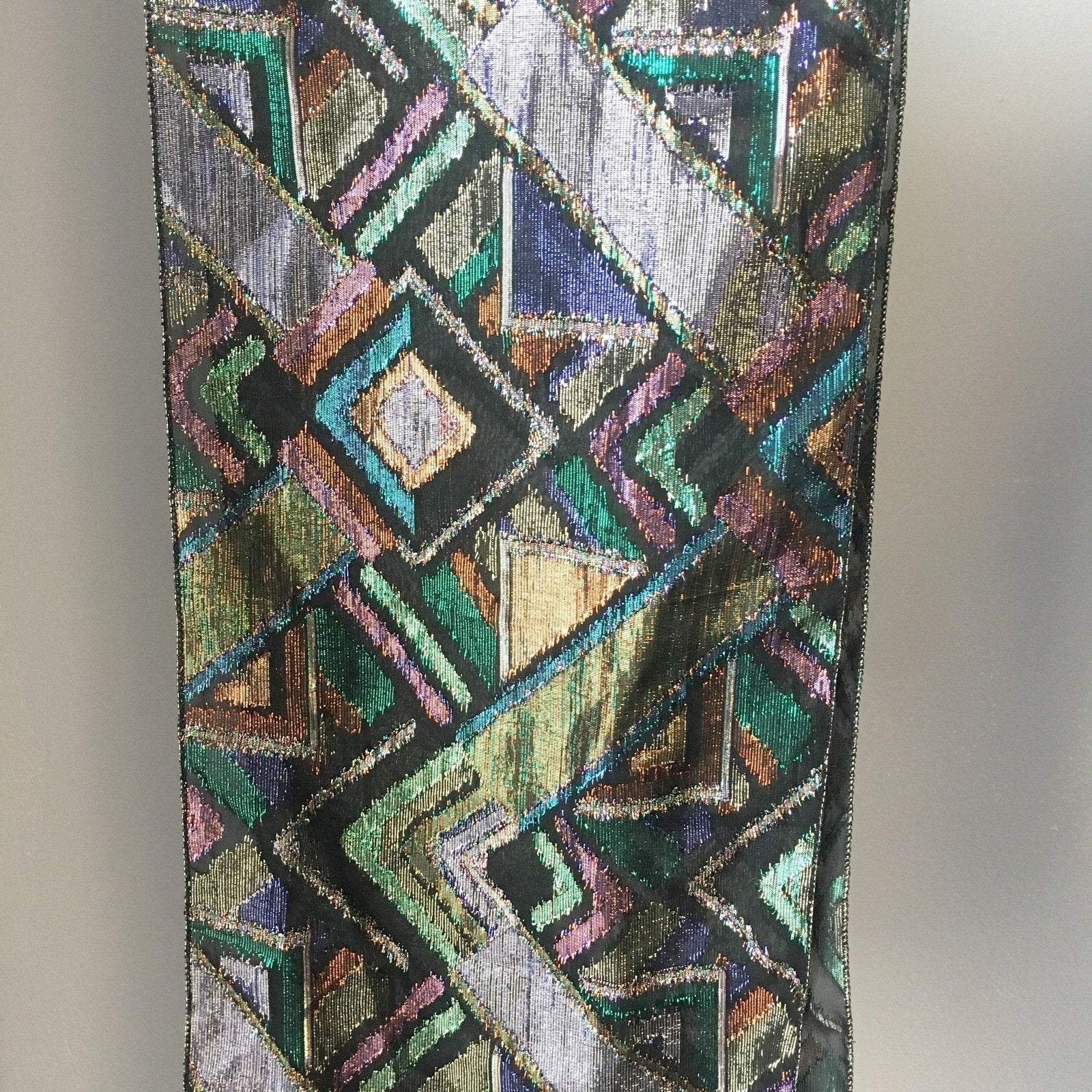 Metallic Dancing Days Lurex Scarf Vintage Accessory
