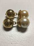 Givenchy Pearls Clip on Earrings Vintage Jewelry