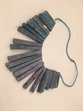 Ethnic Necklace Spike Bib Handmade Vintage Jewelry