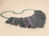 Ethnic Necklace Spike Bib Handmade Vintage Jewelry