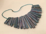 Ethnic Necklace Spike Bib Handmade Vintage Jewelry