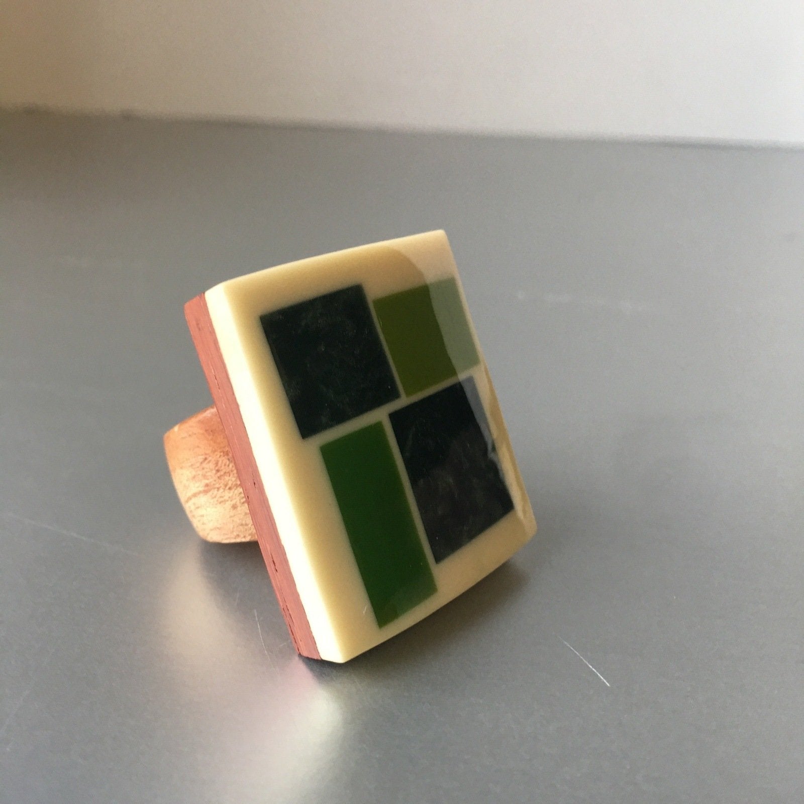Havana Collection Colors & Patterns Squares Big Bold Ring