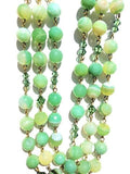 Sugar Gay Isber Swarovski Erinite Green Agate Necklace Contemporary Jewelry