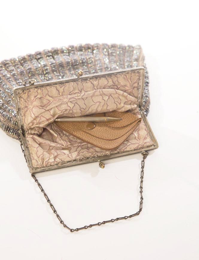 Vintage Jewels Bag Art Nouveau Heavy Micro Beaded Purse Vintage Accessories