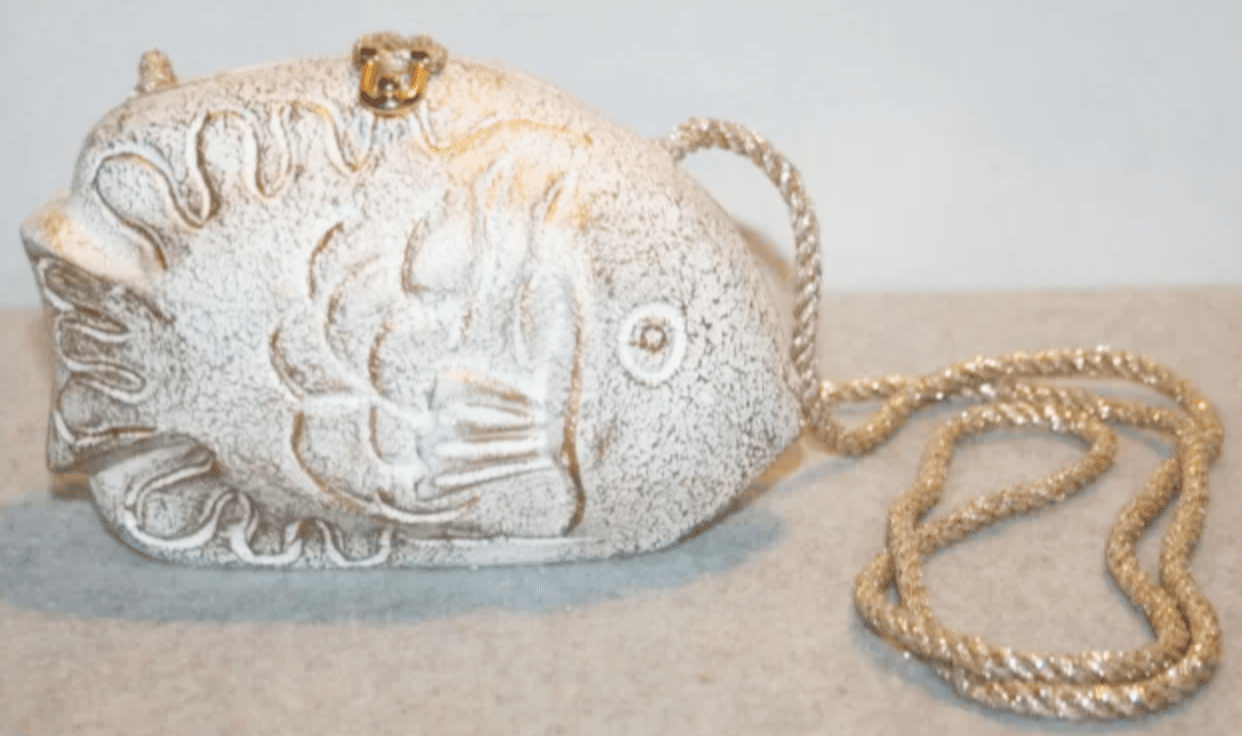 Timmy Woods of Beverly Hills Fish Novelty Clutch Bag