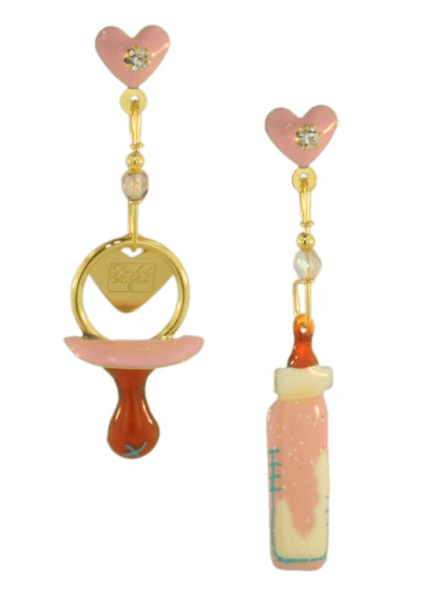 Lunch at the Ritz Earrings Baby Girl Snackle Whimsical Jewelry