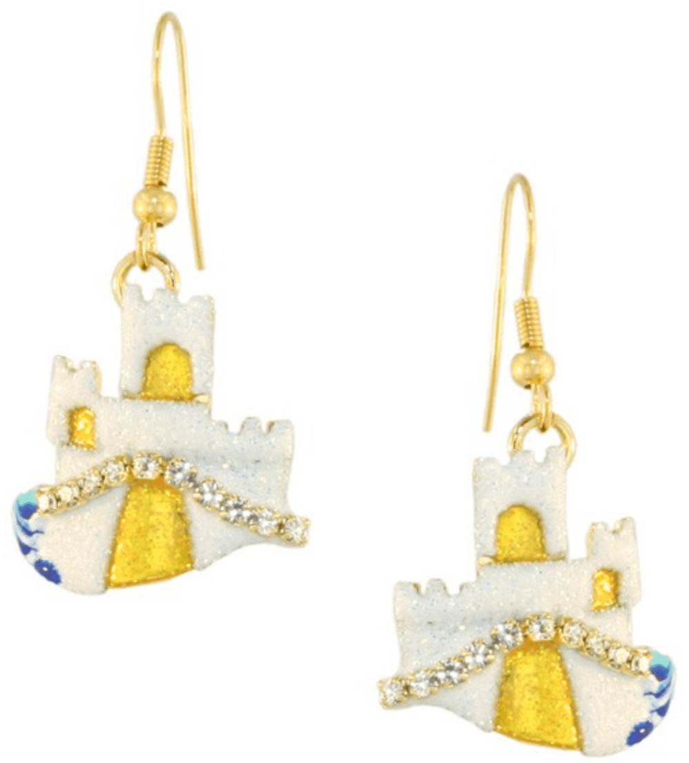 Lunch at the Ritz Earrings Castles in the Sand Whimsical Jewelry