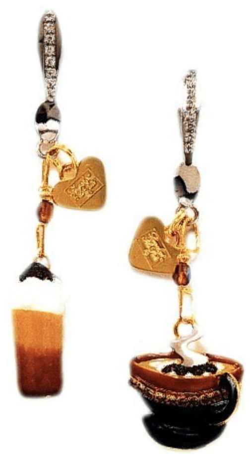 Lunch at the Ritz Earrings Snackuccino Whimsical Jewelry