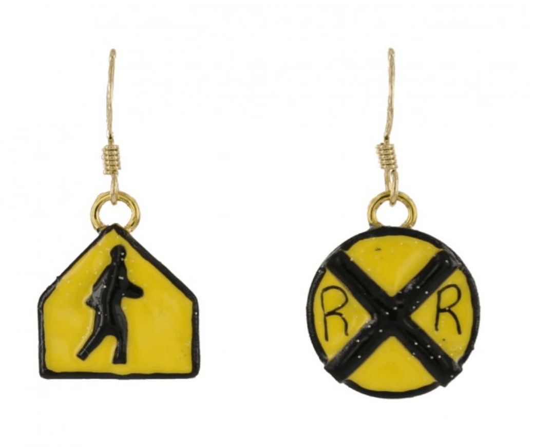 Lunch at the Ritz Crossing Earrings Contemporary Jewelry