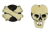 Lunch at the Ritz Pee Wee Roger Skull Earrings Contemporary Jewelry