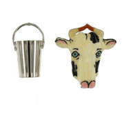 Lunch at the Ritz Split Milk Stud Earrings Contemporary Jewelry