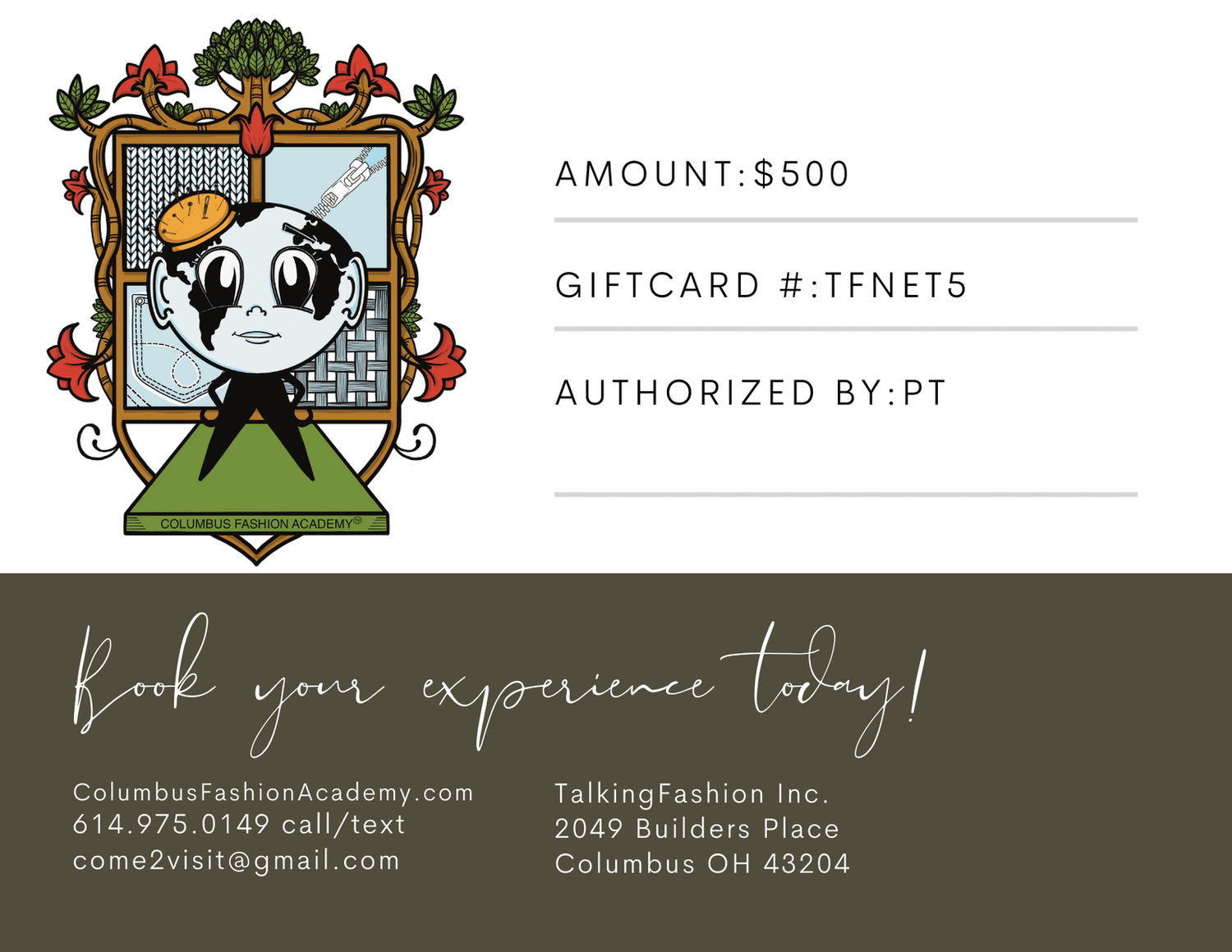 Fashion Consulting Gift Card