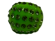 VINTAGE LUCITE JEWELRY NEON GREEN RING