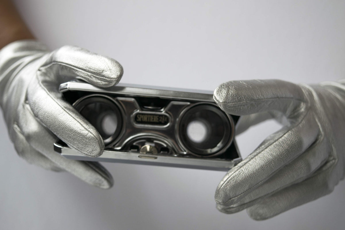 Sport Glass Folding Opera Binoculars Vintage Accessory made in Japan
