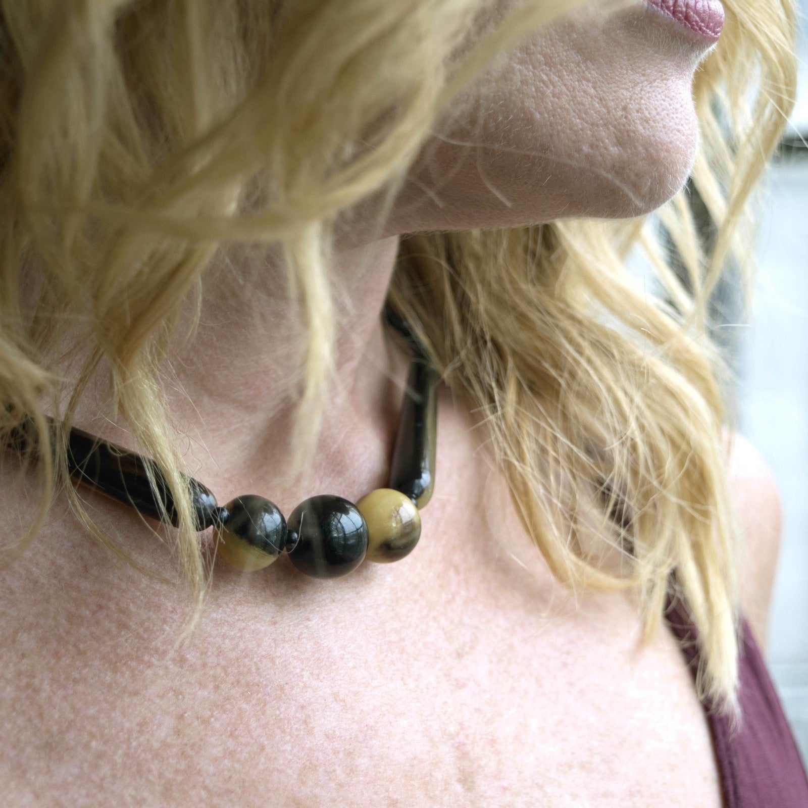 Bohemian Hazel Eyes Necklace Vintage Jewelry
