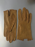 Dijon Tan Gloves and Bag Vintage Accessories Set