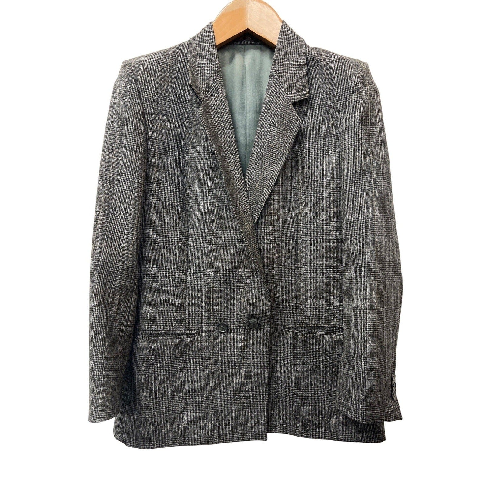 Vintage Huntington Two-piece set Suit Pleated Skirt Oversized Blazer Jacket