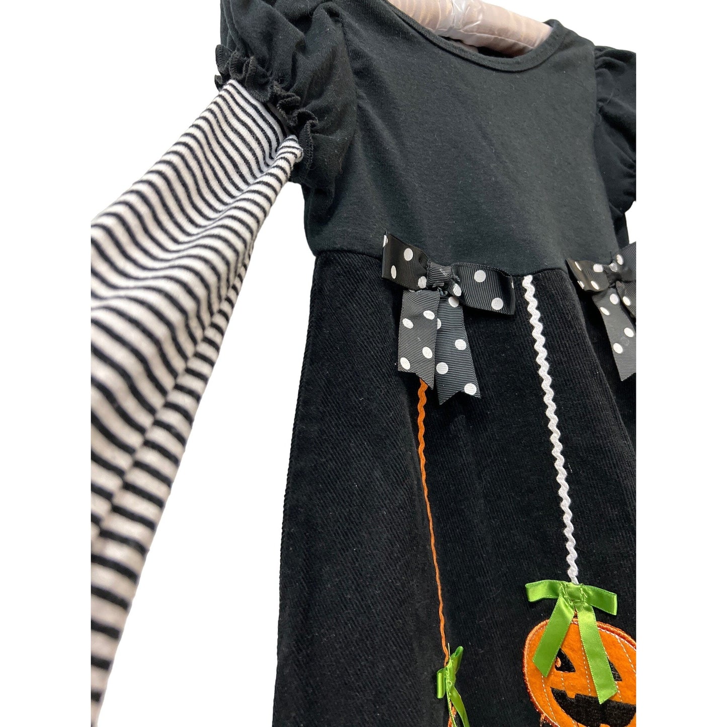 Bonnie Jean Pumpkin Dress Fall Halloween 5 Girl Black Orange